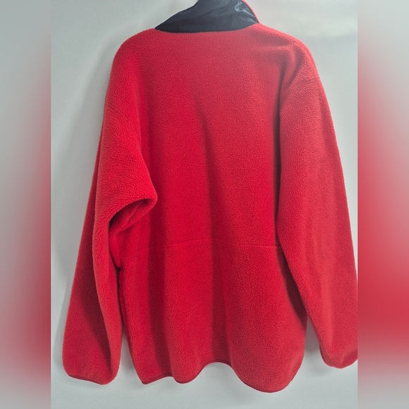 Patagonia Vintage 1989  Red Fleece Pullover Pile Fleece XL - Picture 6 of 9
